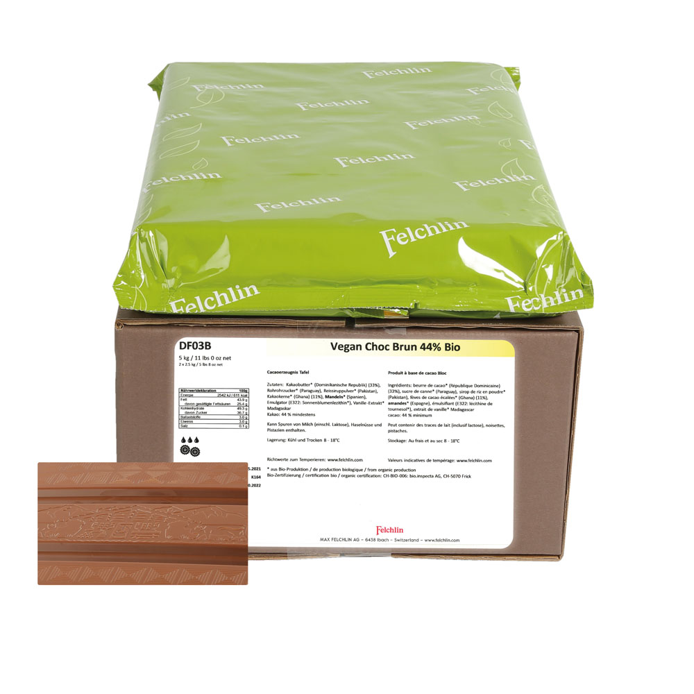 Vegan Choc Brun 44% Bio