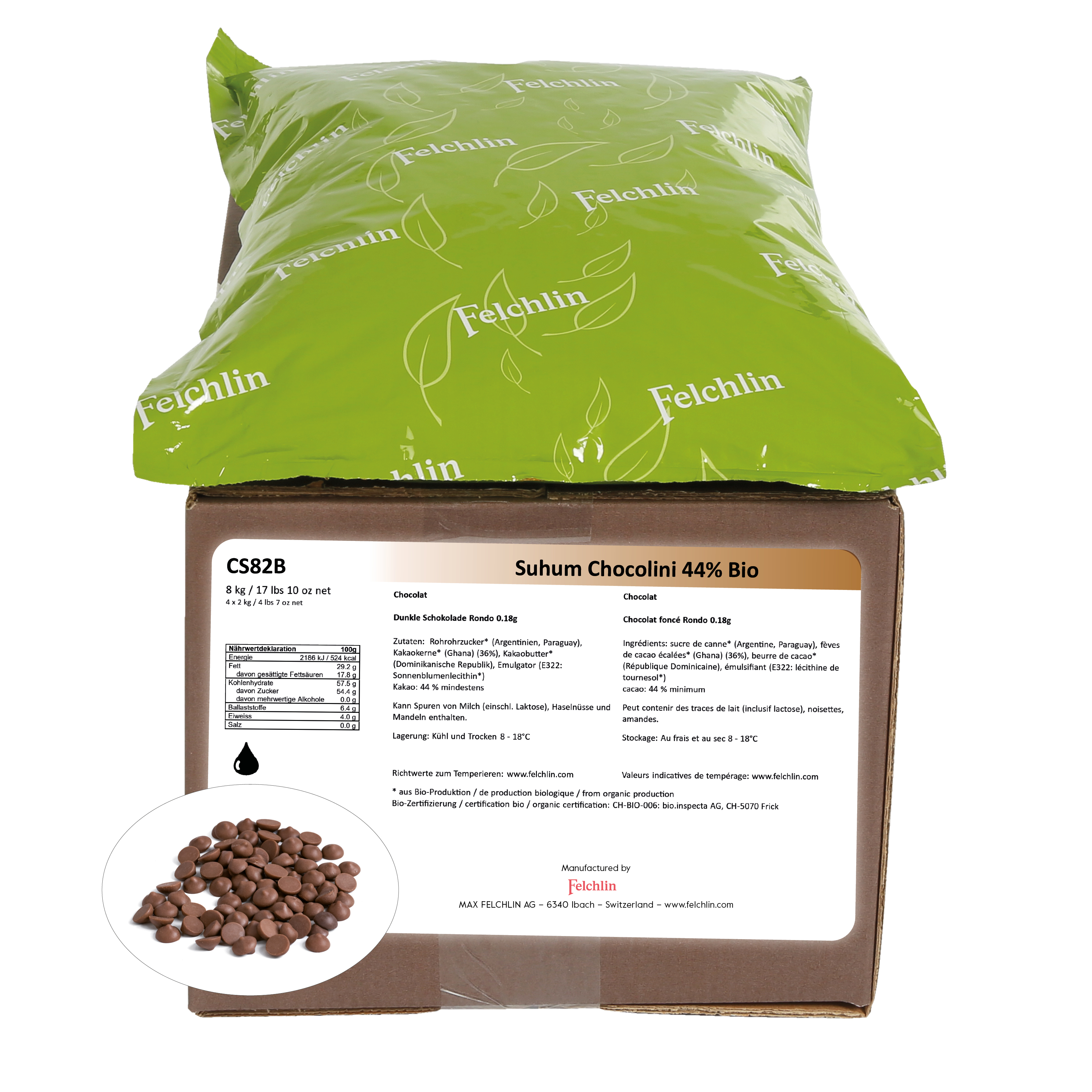 Suhum Chocolini 44% Bio