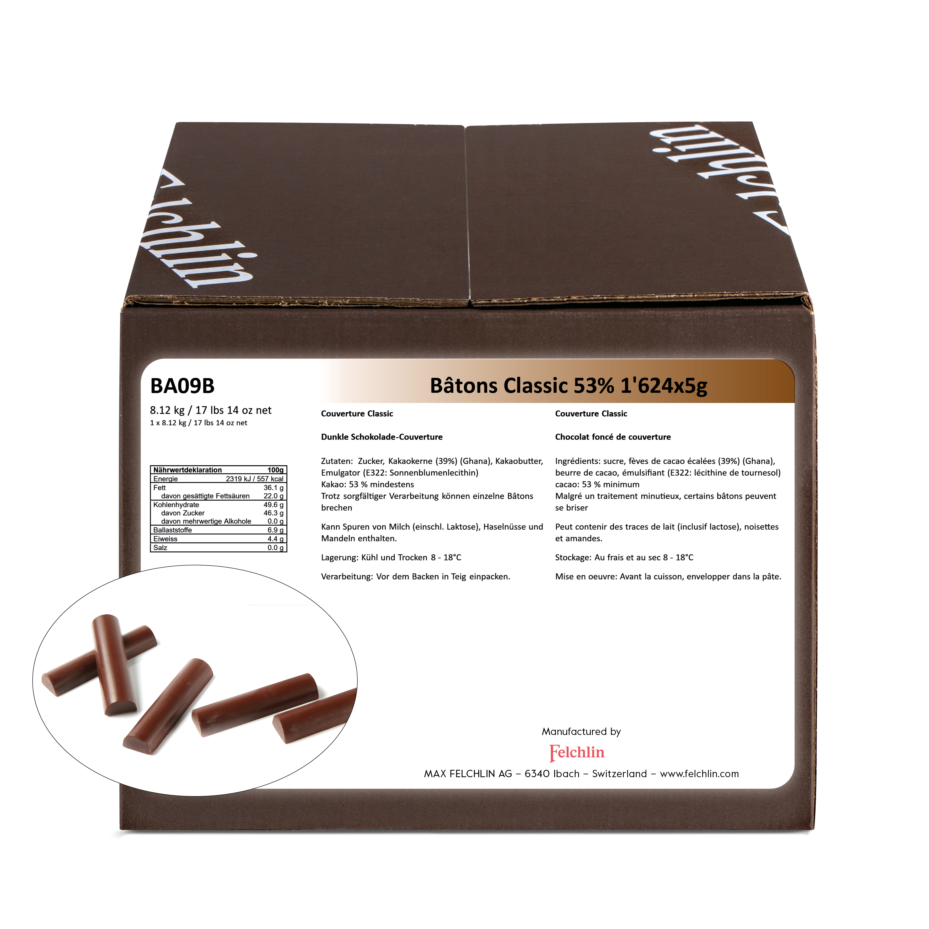 Bâtons Classic 53% 1'736x5g