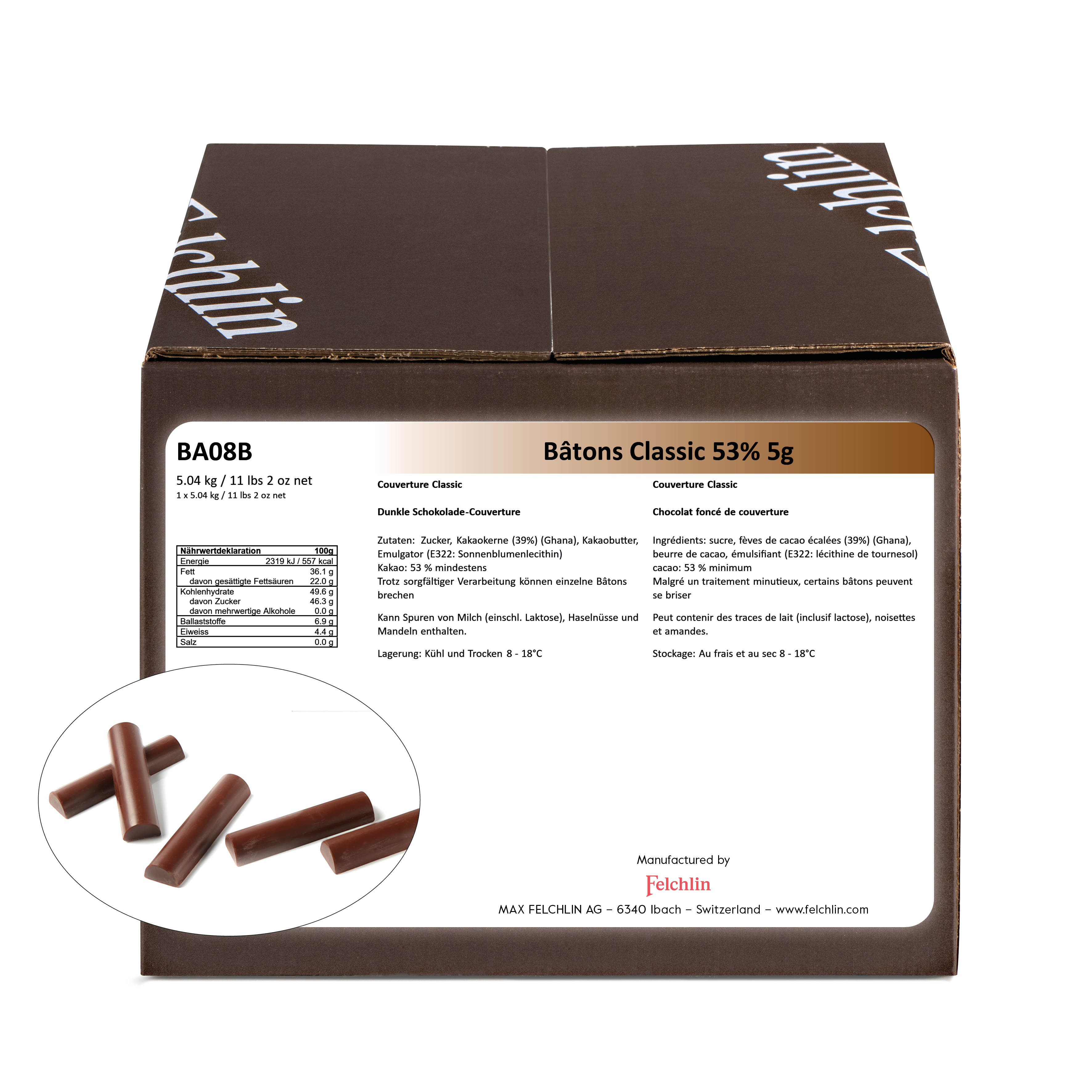 Bâtons Classic 53% 1'008x5g