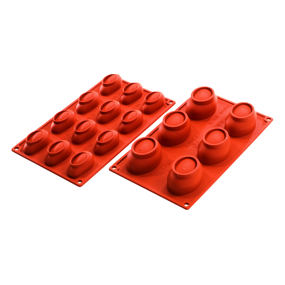 Silicone mould Stone small, 12 pcs